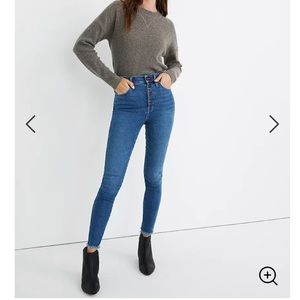 Madewell Petite 10 inch high rise skinny jeans